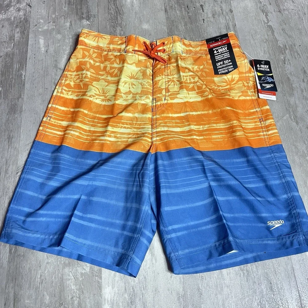 Speedo Swim trunks Size Large 4-Way Comfort Stretch UPF 50+‎ Z-360